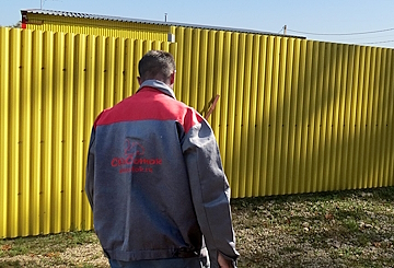 Заборы из профнастила 